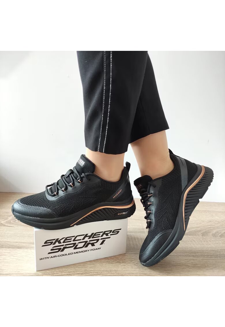 Skechers Pantofi Sport Dama 155567 Bbk - Negru - Negru