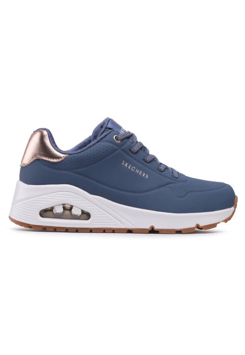 Skechers Pantofi sport dama 300258040 - Piele ecologica - Albastru