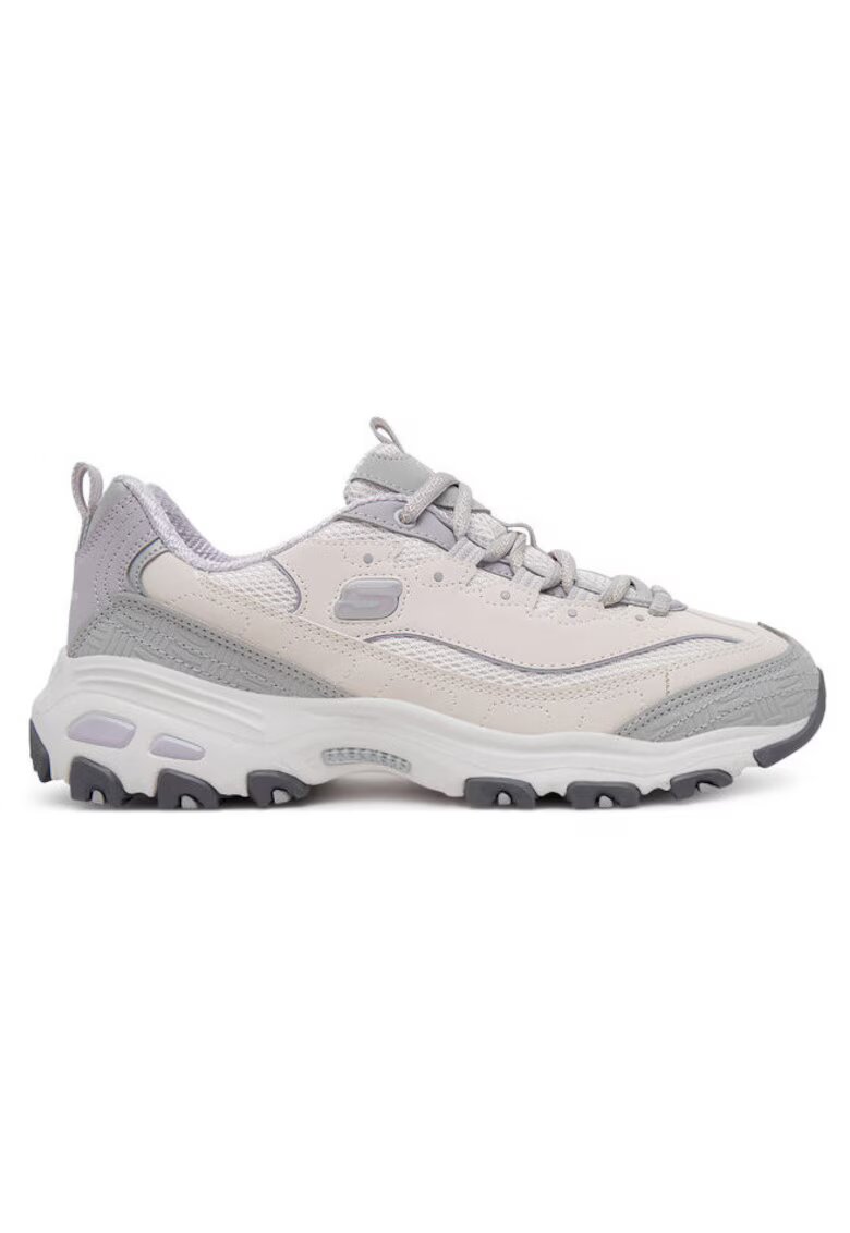 Skechers Pantofi sport dama din piele ecologica - Gri