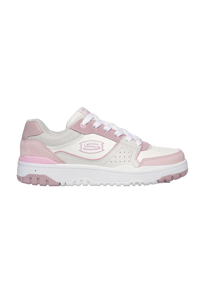 Skechers Pantofi sport de piele cu garnituri de piele ecologica - Bej deschis