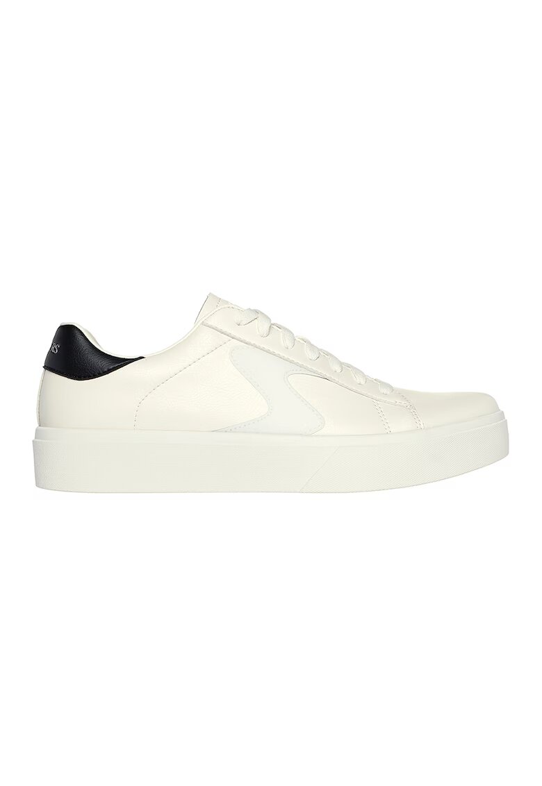 Skechers Pantofi sport de piele ecologica - Alb murdar