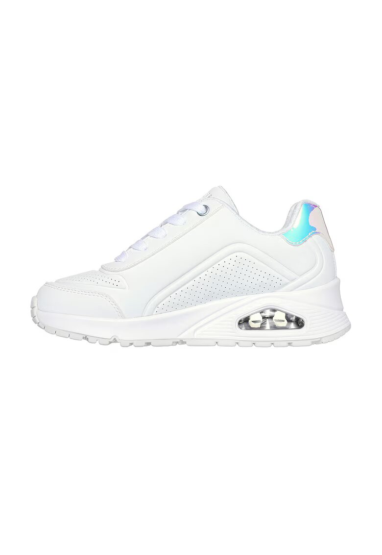 Skechers Pantofi sport de piele ecologica cu fermoar Uno Gen1 - Alb