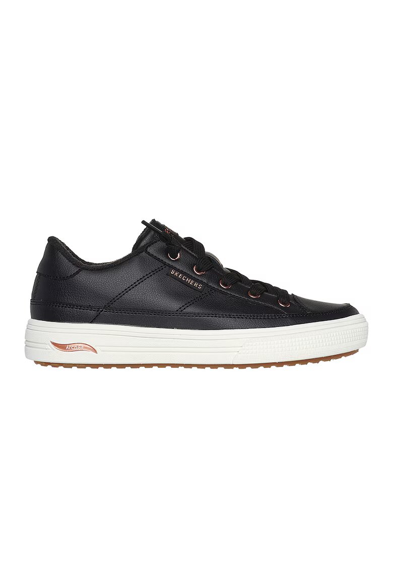 Skechers Pantofi sport de piele ecologica - Negru