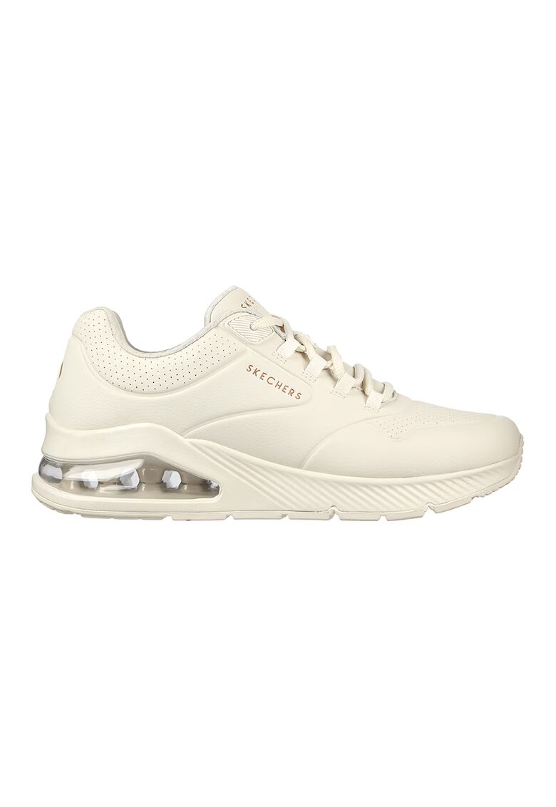 Skechers Pantofi sport de piele ecologica UNO 2-Air Around - Alb fildes
