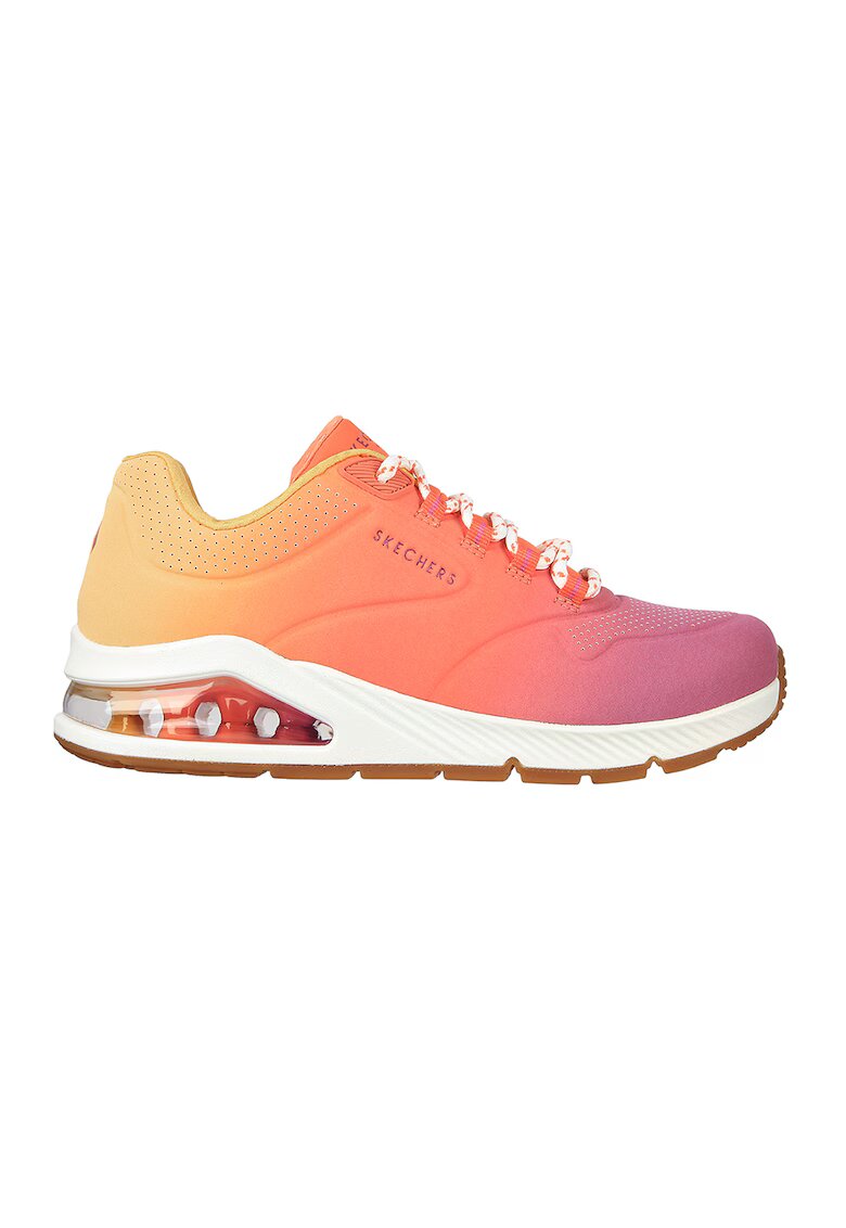 Skechers Pantofi sport de piele ecologica Uno 2 Color Waves - Galben/Portocaliu/Roz