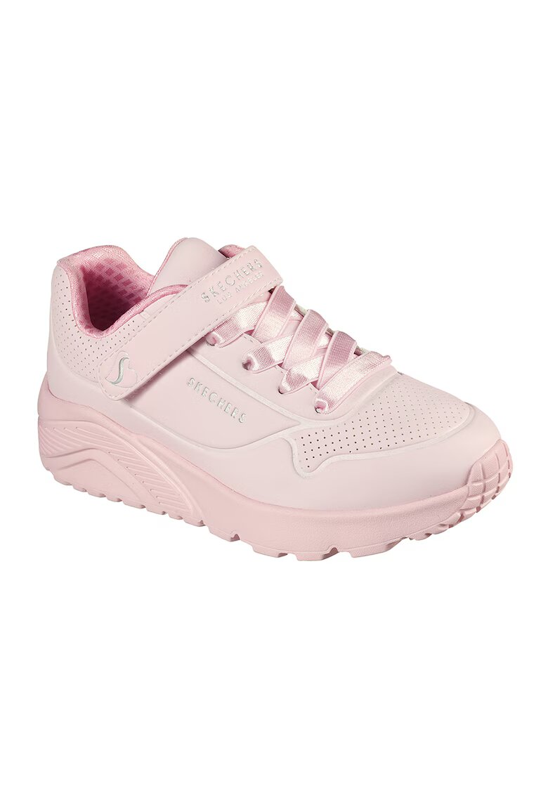 Skechers Pantofi sport de piele ecologica Uno Lite Frosty - Roz prafuit
