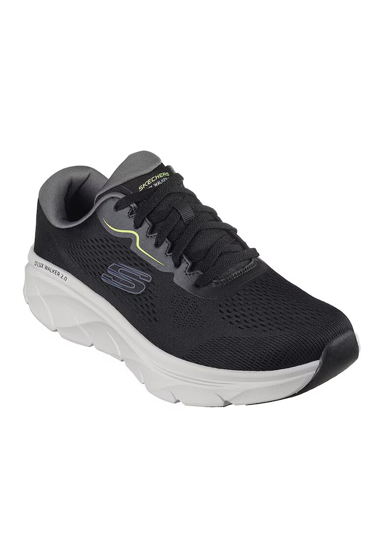 Skechers Pantofi sport de plasa DLux Walker - Negru/Gri