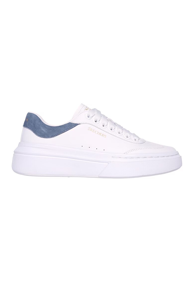 Skechers Pantofi sport din piele ecologica Cordova - Alb/Albastru