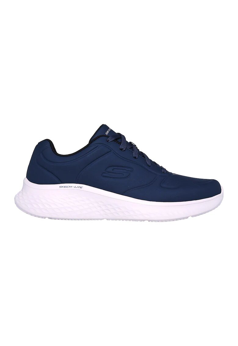 Skechers Pantofi sport din piele ecologica cu detalii texturate - Bleumarin