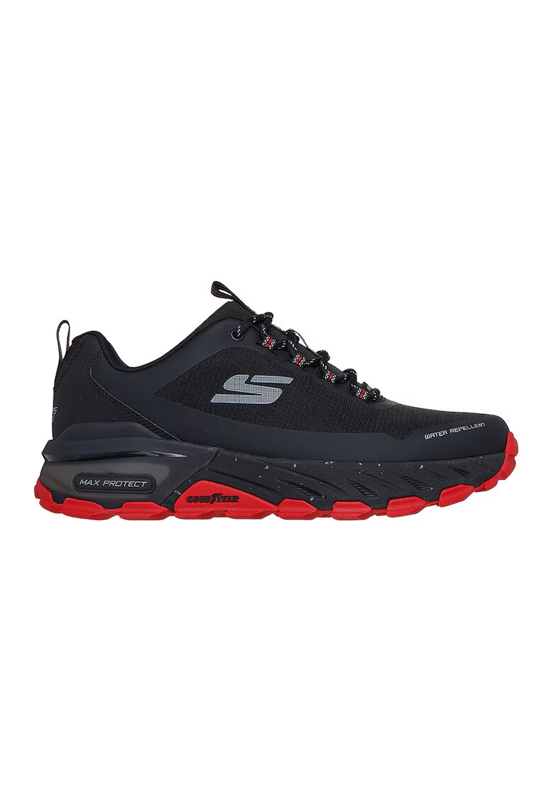 Skechers Pantofi sport din piele ecologica Max Protect - Rosu/Negru
