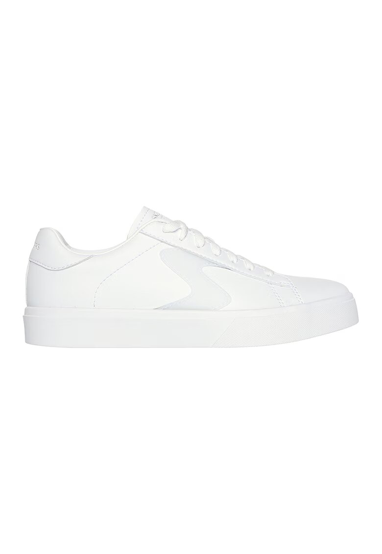 Skechers Pantofi sport din piele si piele ecologica Eden LX - Alb optic