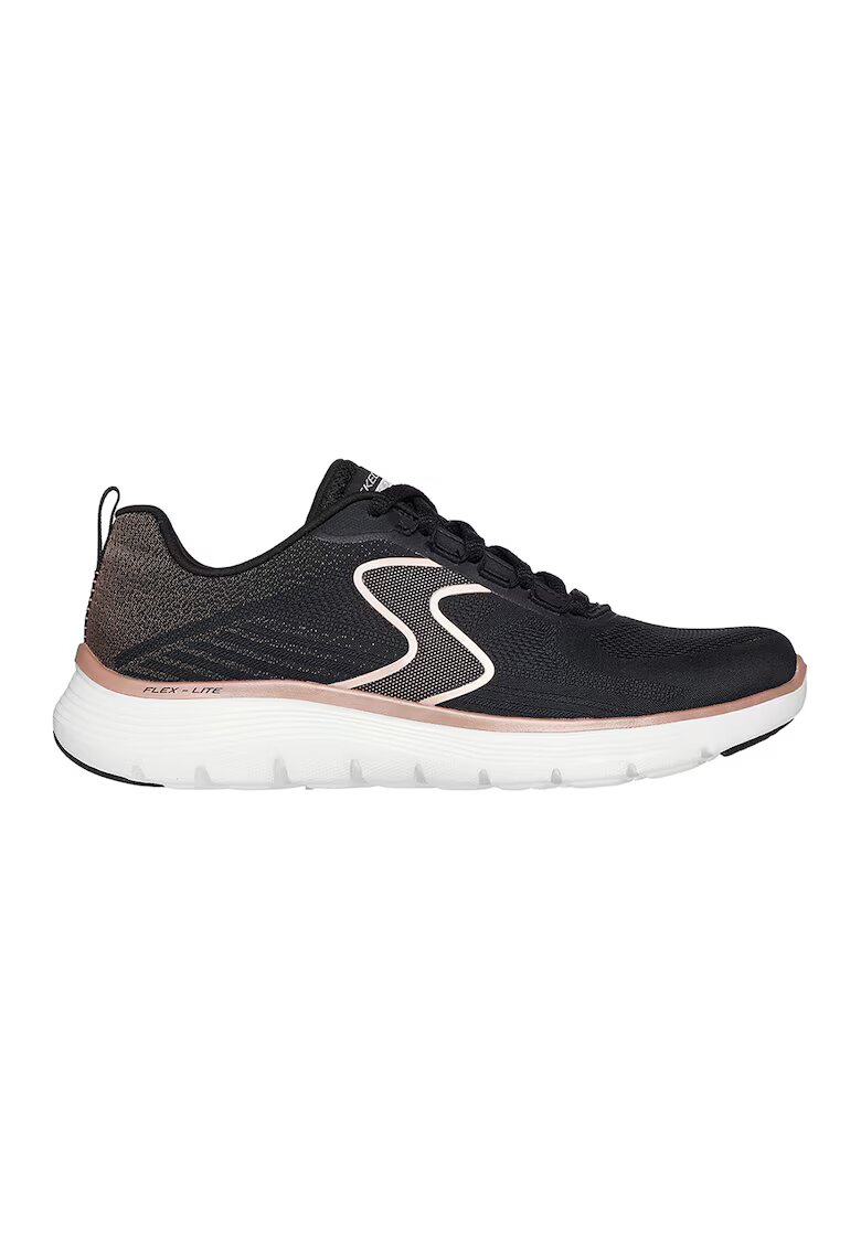 Skechers Pantofi sport din plasa cu branturi cu amortizare Flex Appeal 5.0 - Negru