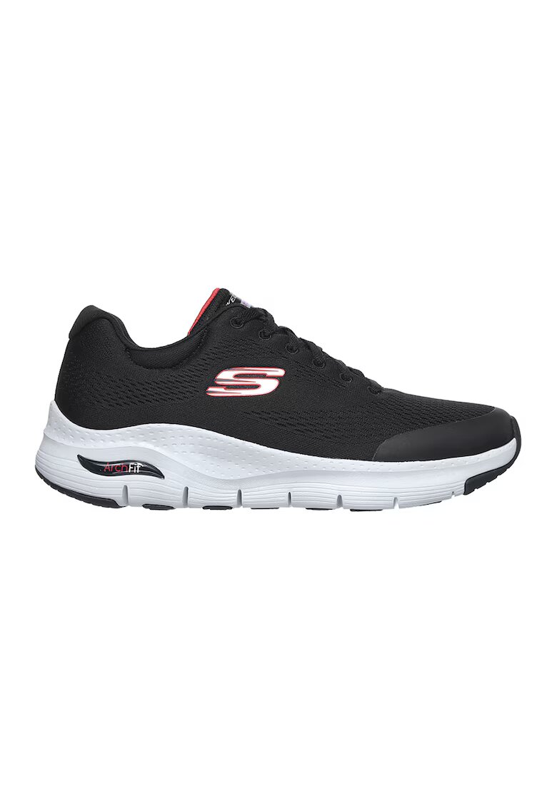 Skechers Pantofi sport din textil cu insertii de material sintetic Arch Fit - Rosu/Alb/Negru