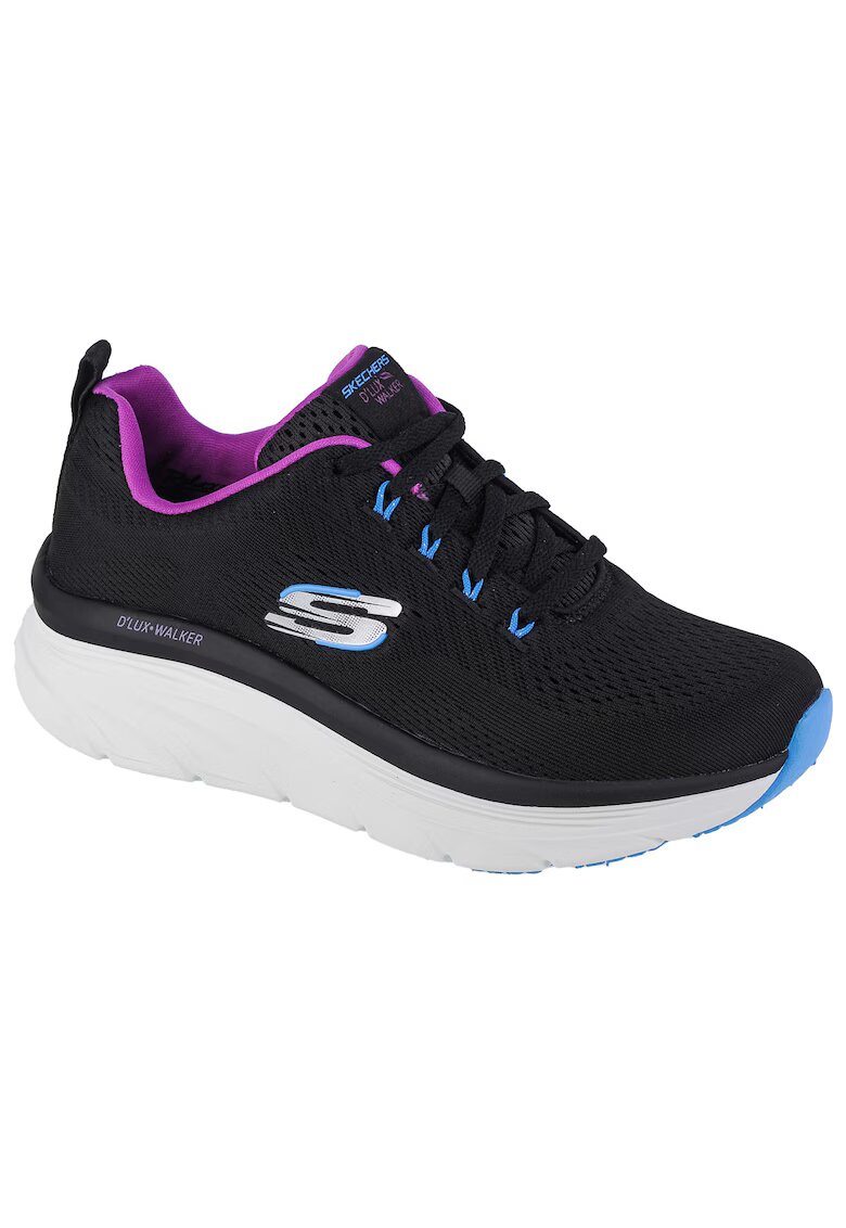 Skechers Pantofi Sport - D'Lux Walker - Fresh Finesse 149368-BKPR - Negru - Negru