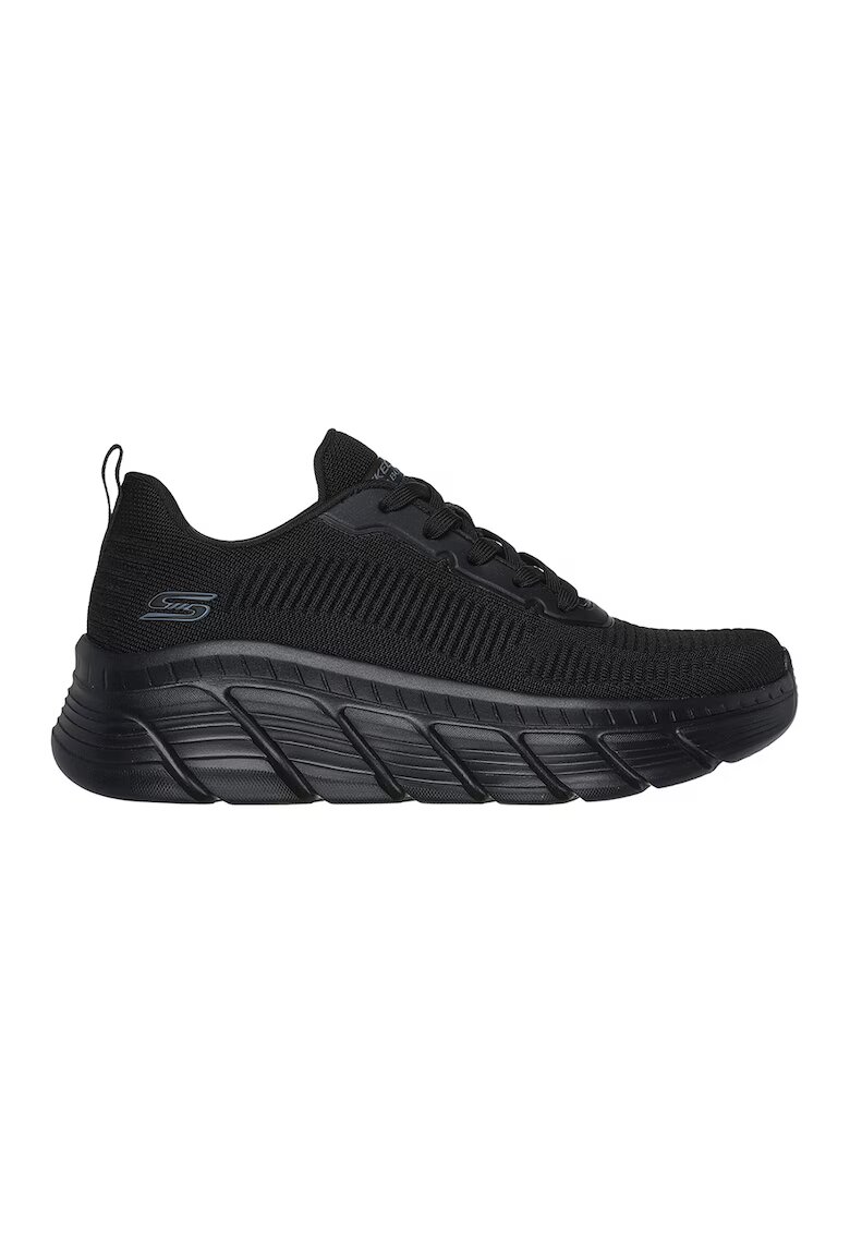 Skechers Pantofi sport Flex - Flying din plasa cu talpa wedge - Negru