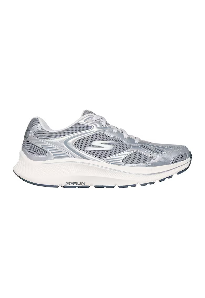 Skechers Pantofi sport Go Run Consistent 2.0- Volt cu garnituri de piele - Gri deschis/Alb murdar/Argintiu