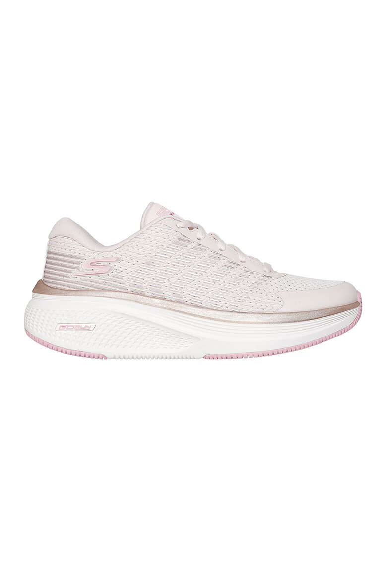 Skechers Pantofi sport Go Run Elevate 2.0 din material textil - Auriu/Alb murdar/Roz prafuit
