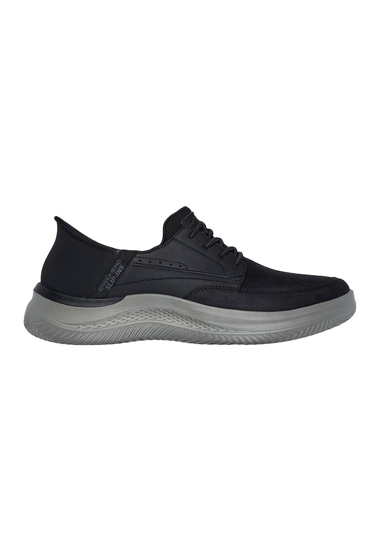 Skechers Pantofi sport Hasting Rory Slip-ins® din piele si piele ecologica - Negru