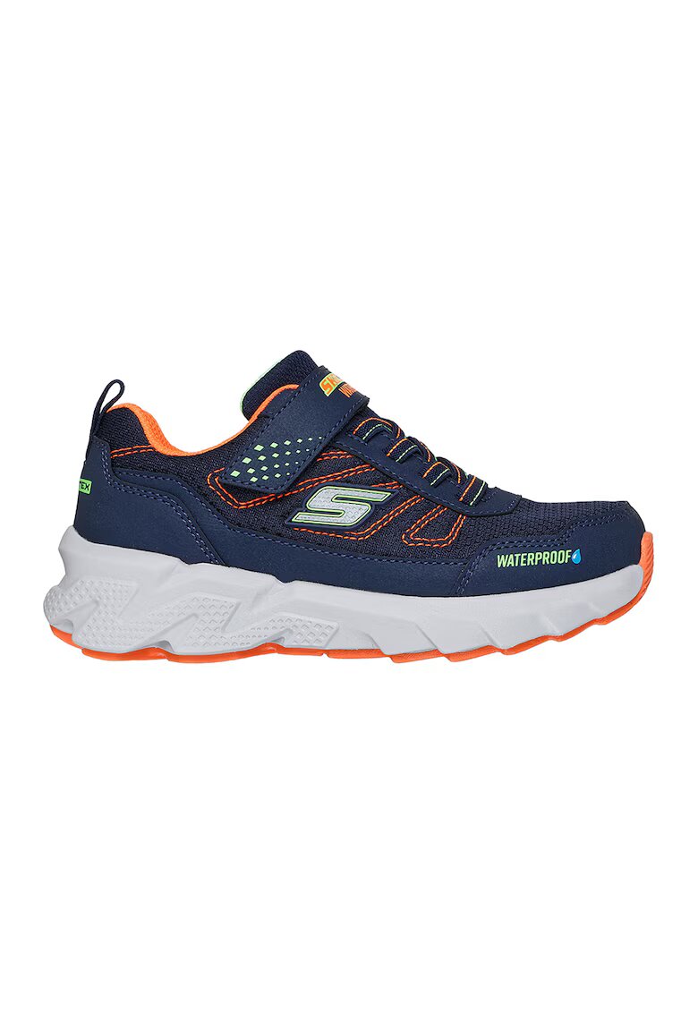Skechers Pantofi sport impermeabili din plasa cu detaliu logo Elite Sport Tread - Portocaliu/Bleumarin