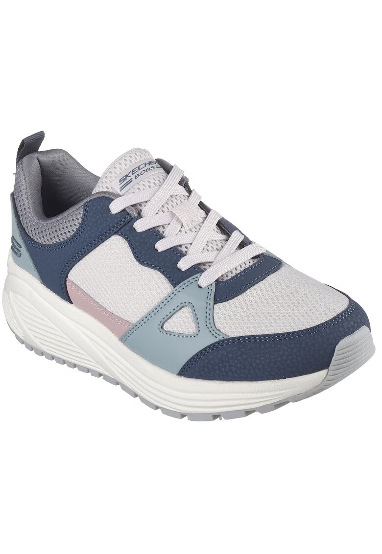 Skechers Pantofi sport low-cut cu segmente din material sintetic - Albastru