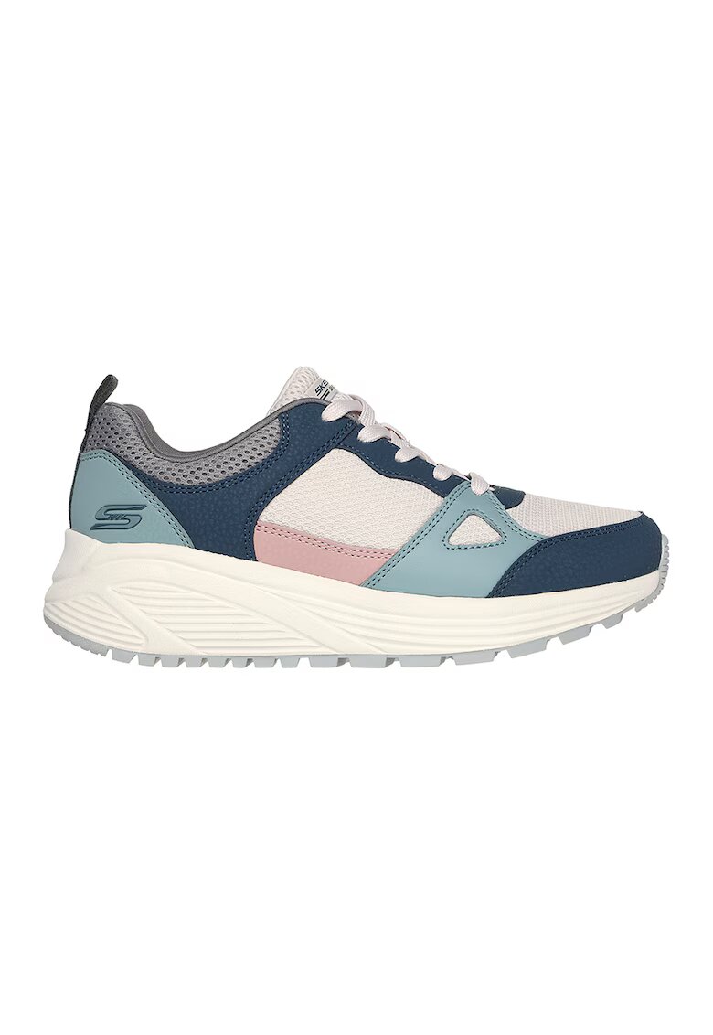 Skechers Pantofi sport low-cut cu segmente din material sintetic - Albastru prafuit/Alb murdar