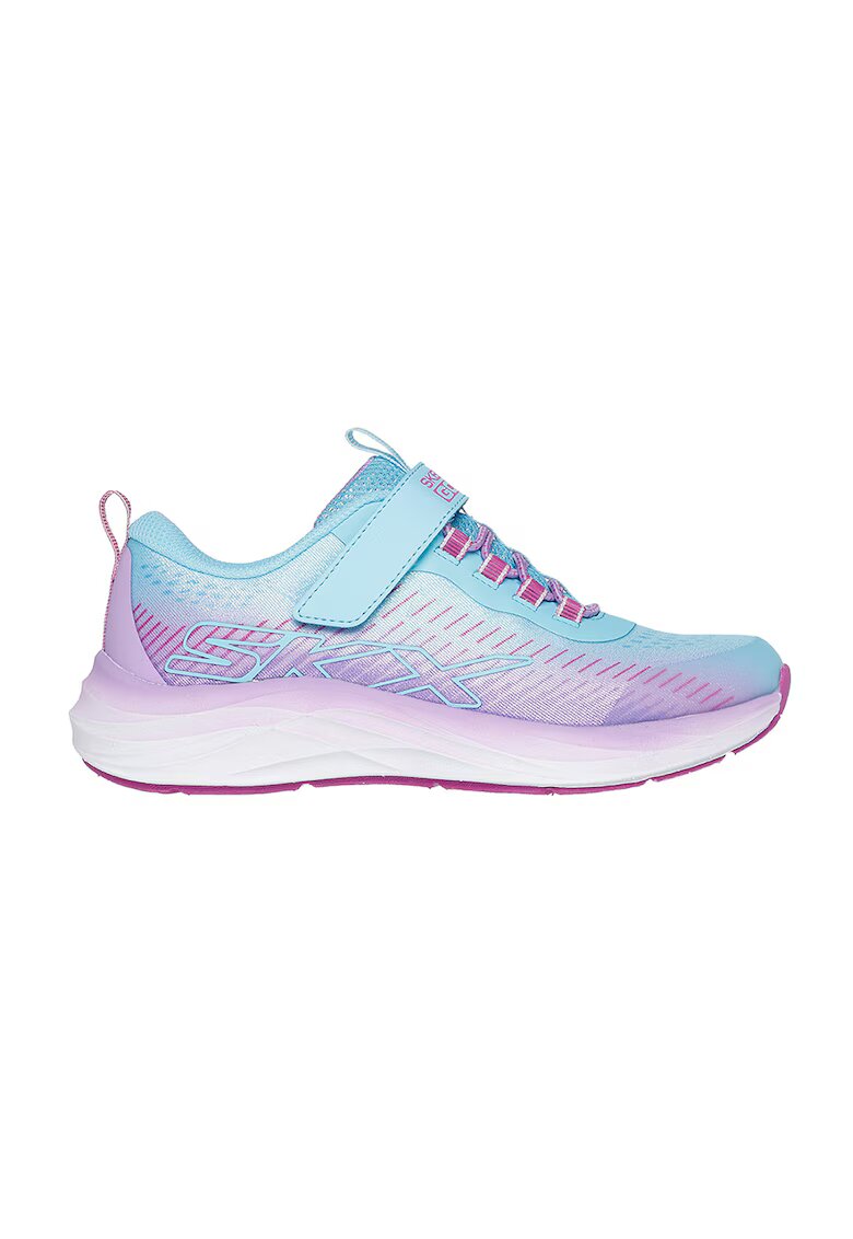 Skechers Pantofi sport low-cut cu velcro - Lila/Albastru glaciar