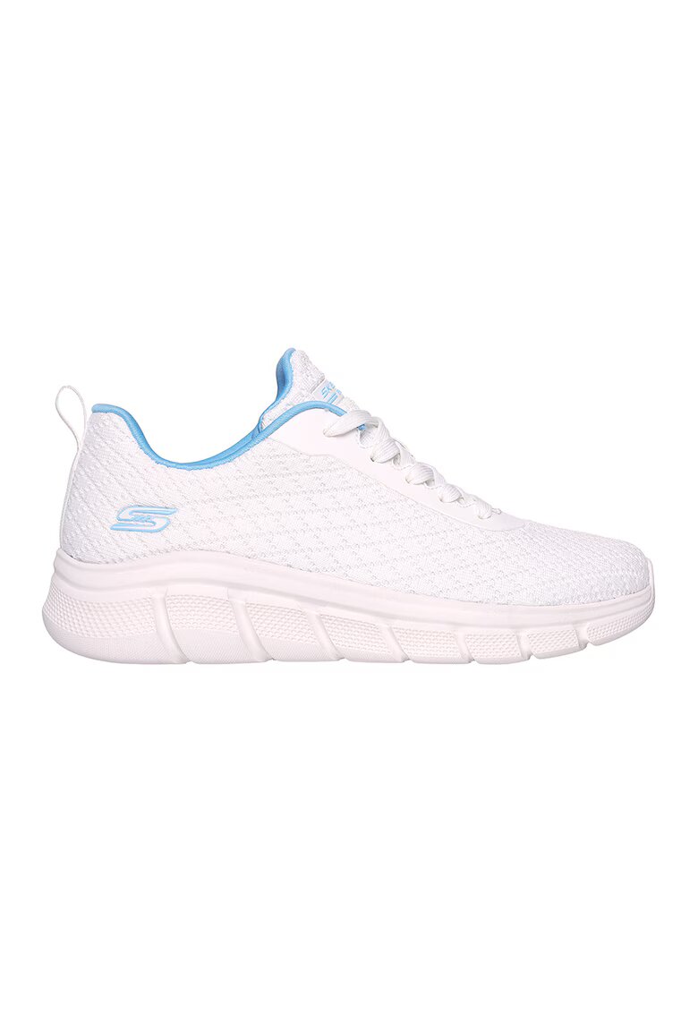 Skechers Pantofi sport low-cut de plasa - Alb/Albastru