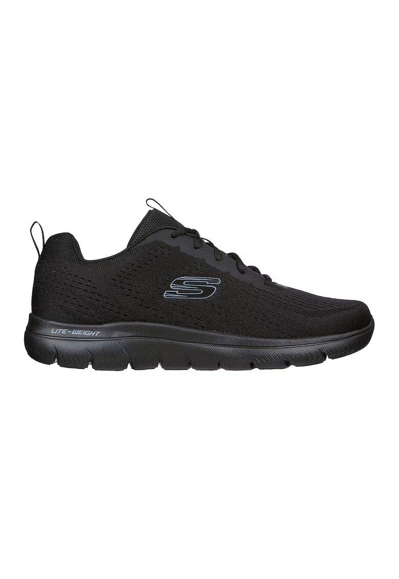 Skechers Pantofi sport low-cut din plasa Summit-Torre - Negru stins