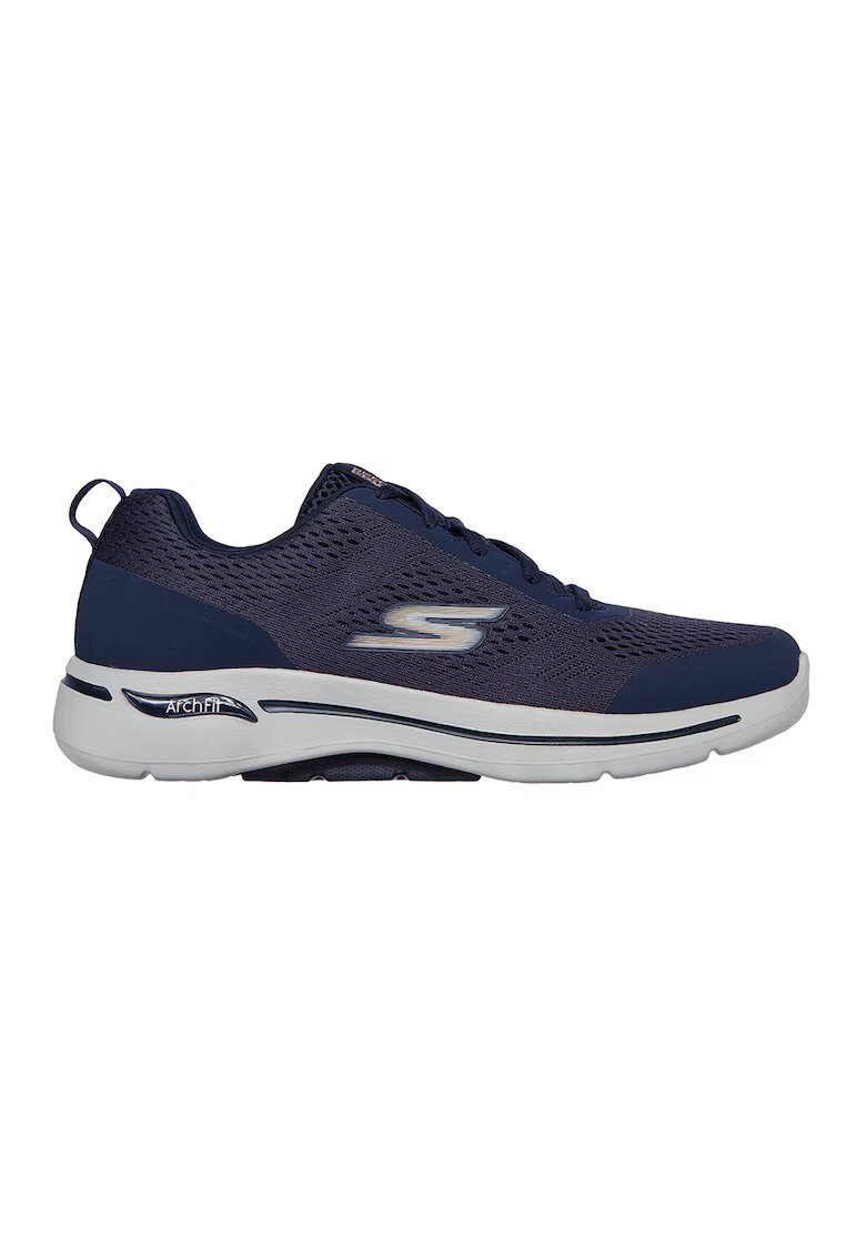 Skechers Pantofi sport low-top de plasa GOwalk Arch Fit-Idyllic - Auriu/Bleumarin