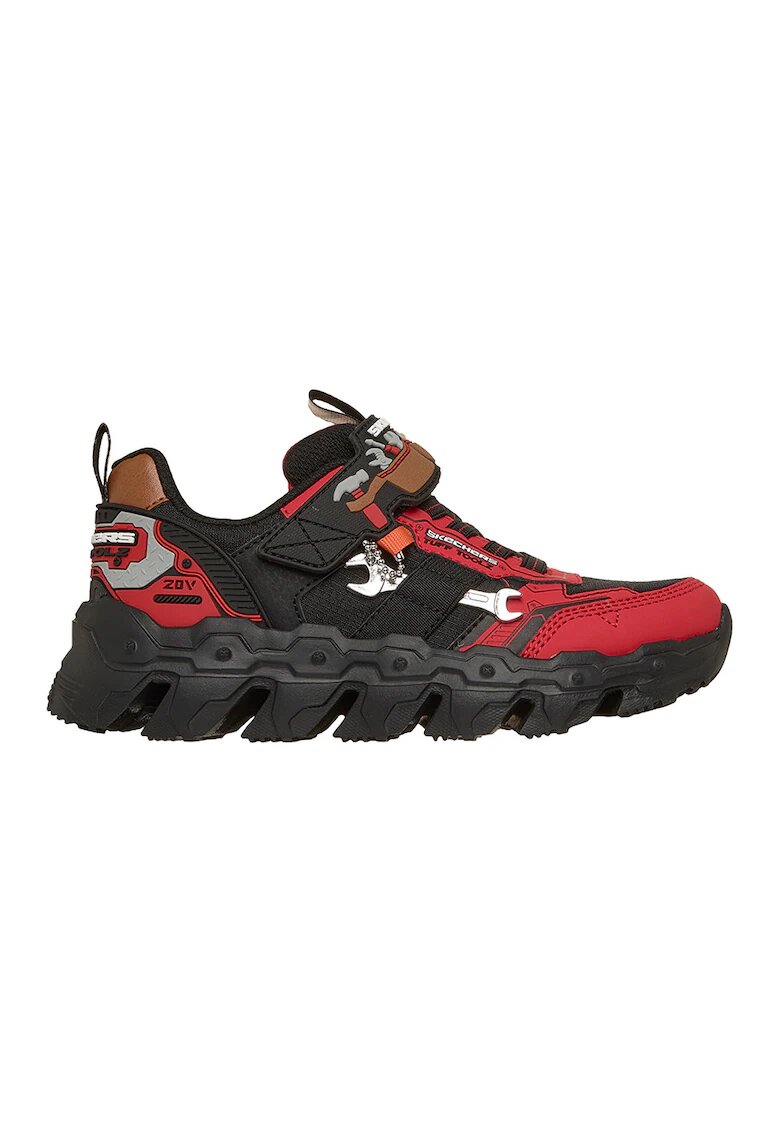 Skechers Pantofi sport Mega-Flex Lite cu velcro - Rosu/Negru