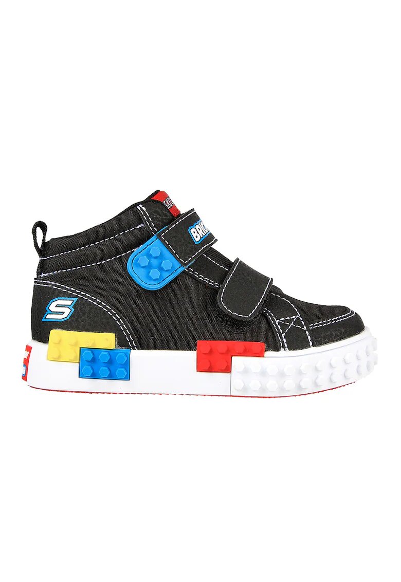 Skechers Pantofi sport mid-cut cu velcro Kool Bricks - Negru