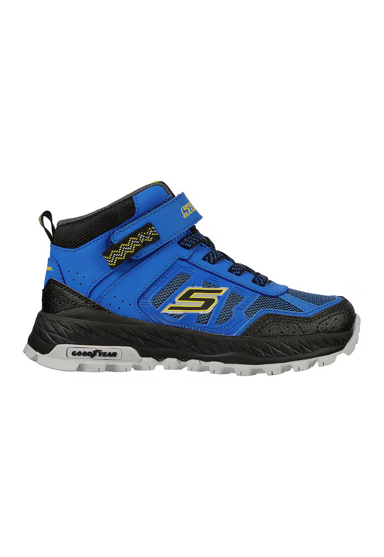 Skechers Pantofi sport mid-high cu finisaj rezistent la apa Fuse Tread Trekor - Negru/Albastru royal