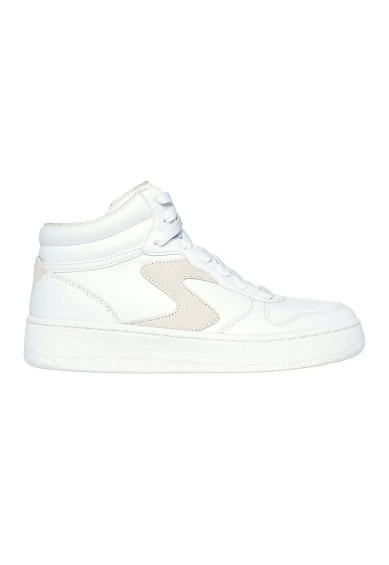 Skechers Pantofi sport mid-high din piele ecologica Court 92 - Alb