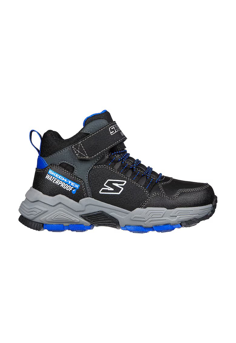Skechers Pantofi sport mid-high impermeabili Drollix-Ventureru - Negru/Gri/Albastru royal