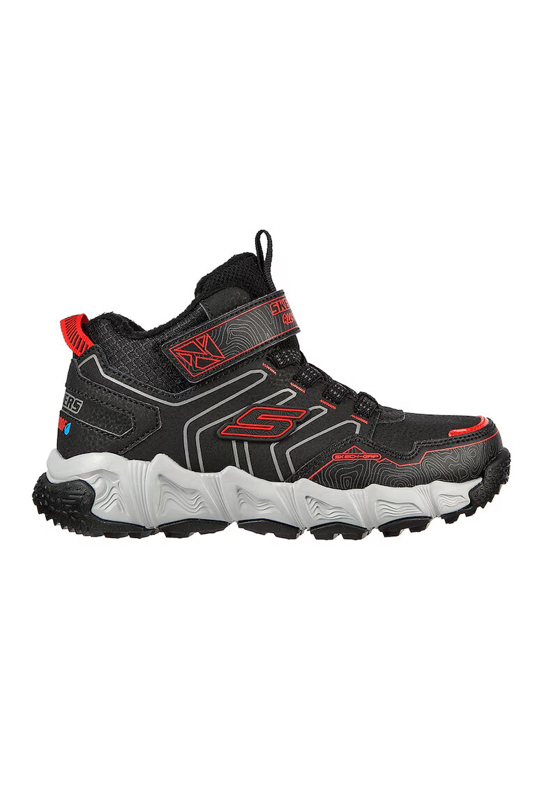 Skechers Pantofi sport mid-high Velocitrek Combex - Alb/Negru/Rosu inchis