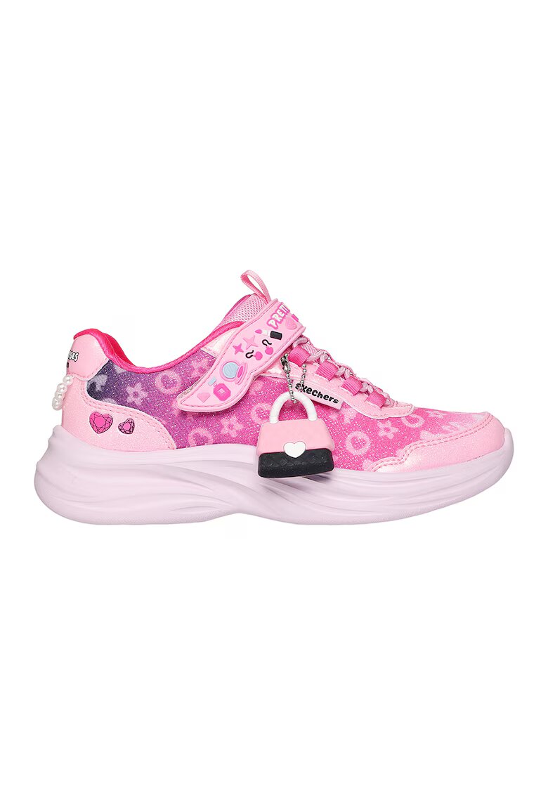 Skechers Pantofi sport Power Jams 2.0 cu talisman detasabil - Roz deschis