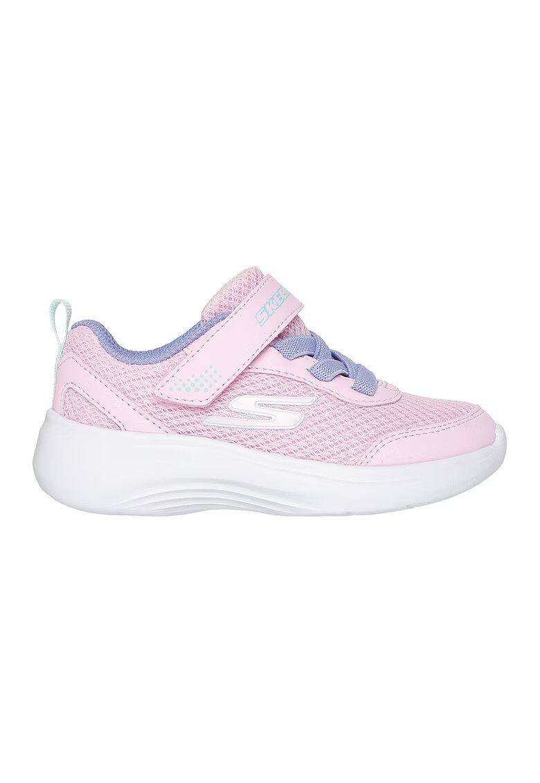 Skechers Pantofi sport Selectors - Reset Achieved cu velcro - Albastru inchis/Roz pastel/Alb optic
