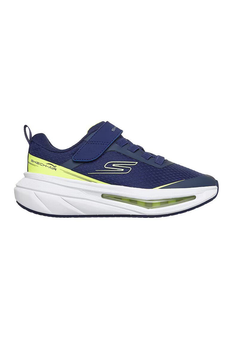 Skechers Pantofi sport Skech-Air 5.0 de plasa cu velcro - Galben/Albastru inchis