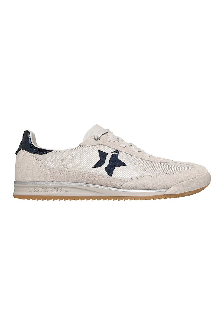 Skechers Pantofi sport SKX 92 Perfectly cu garnituri din piele intoarsa stralucitoare - Albastru ultramarin/Alb murdar