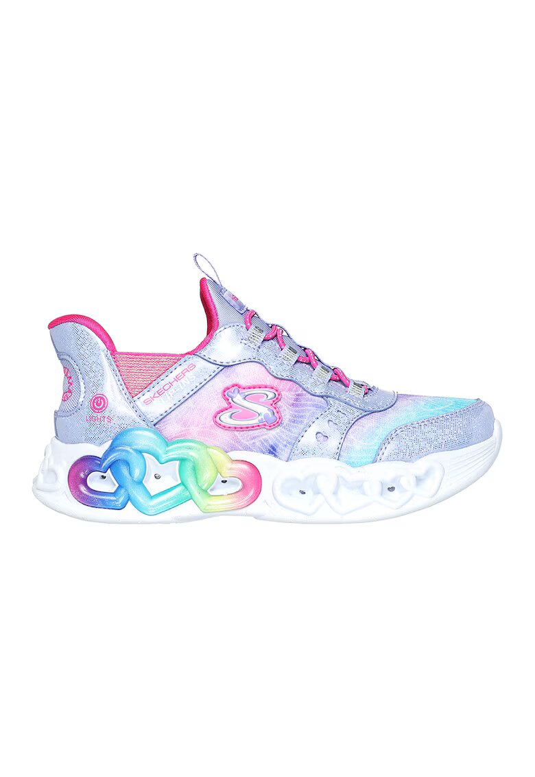 Skechers Pantofi sport slip-in cu lumini LED - Multicolor