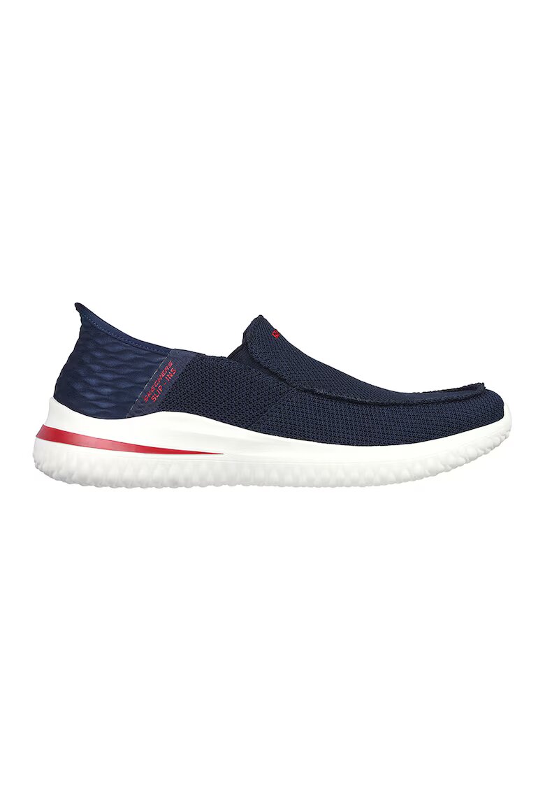 Skechers Pantofi sport slip-in cu talpa interioara cu suport Delson 3.0 - Cabrino - Bleumarin