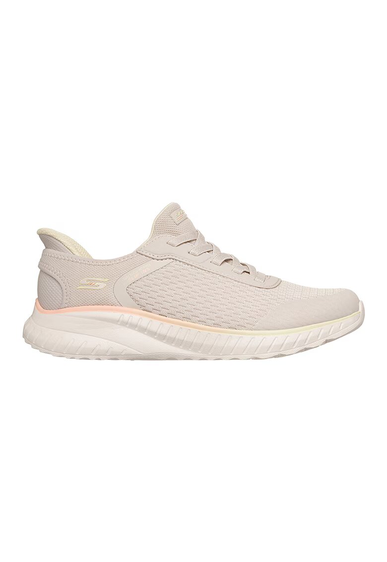 Skechers Pantofi sport slip-ins Bobs Squad Chaos - Piersica/Bej deschis