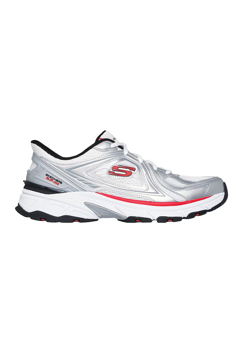 Skechers Pantofi sport slip-ins cu insertii din piele Stamina Sport-Kordae - Rosu/Alb/Argintiu