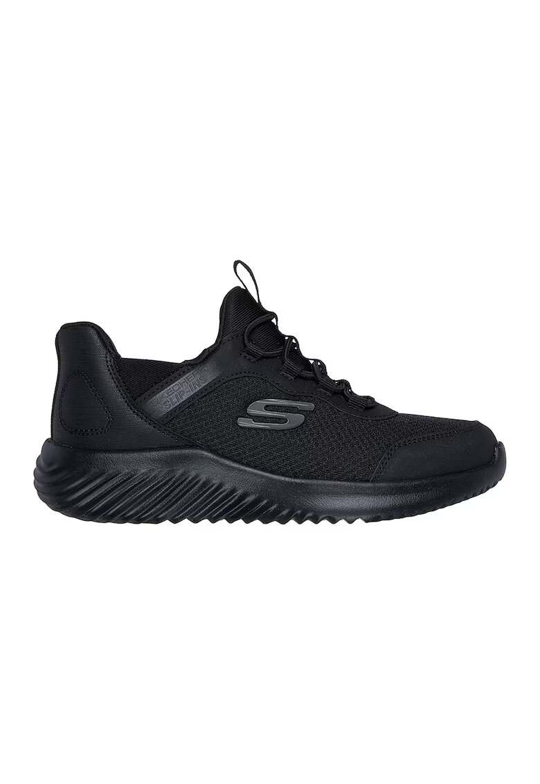 Skechers Pantofi sport slip-ins cu logo Bounder - Negru/Negru stins