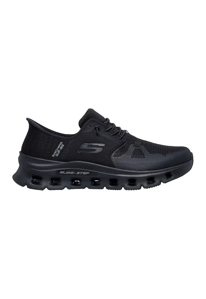 Skechers Pantofi sport slip-ins din material textil cu garnituri dinn material sintetic Glide Step Pro - Negru