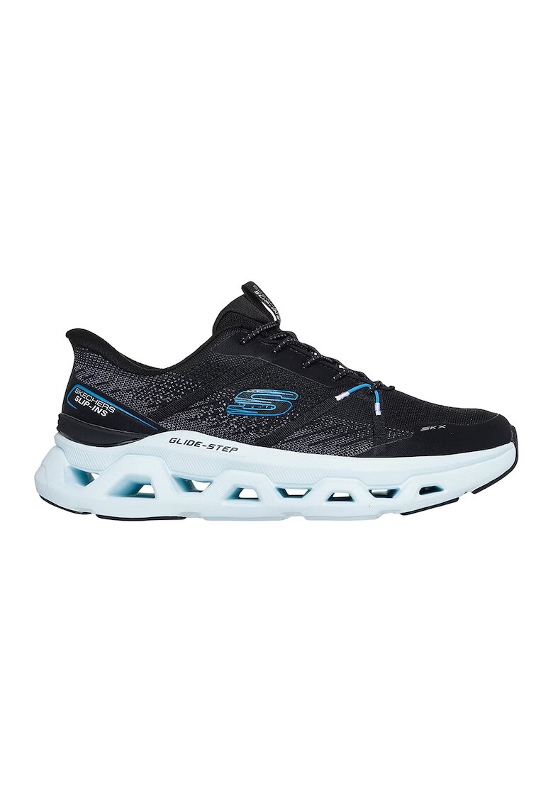 Skechers Pantofi sport slip-ins din material textil Glide-Step Altus - Aphtur - Negru/Albastru royal