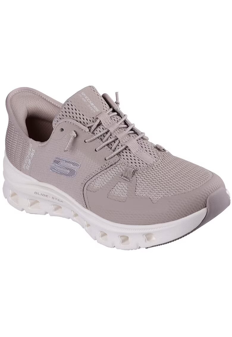 Skechers Pantofi sport slip-ins Glide Step Pro cu detaliu logo - Mov