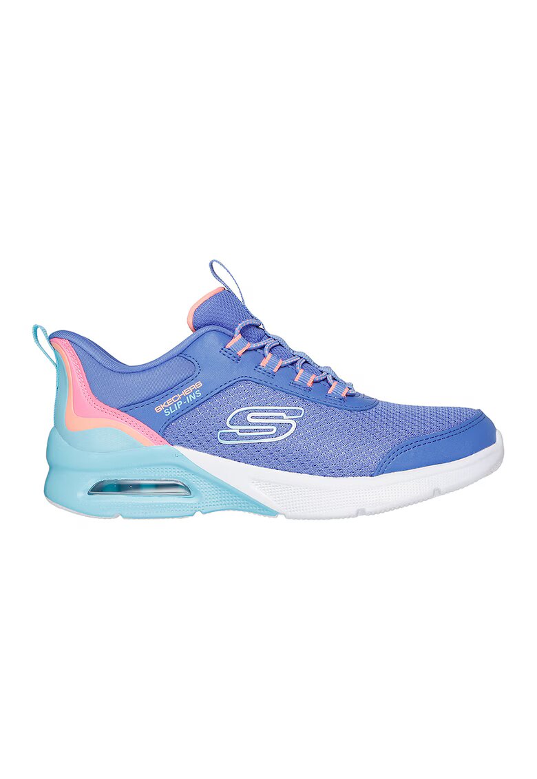 Skechers Pantofi sport slip-ins Microspec Max - Color Trifect - Portocaliu/Albastru inchis/Albastru glaciar