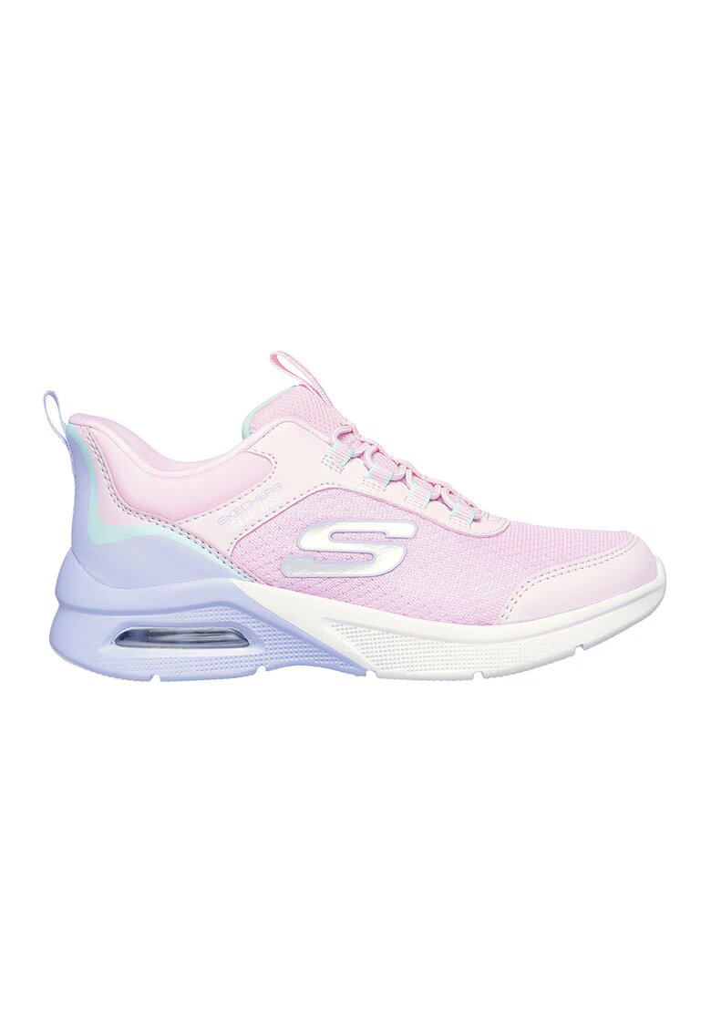 Skechers Pantofi sport slip-ins Microspec Max - Color Trifect - Roz pastel/Lila/Alb murdar
