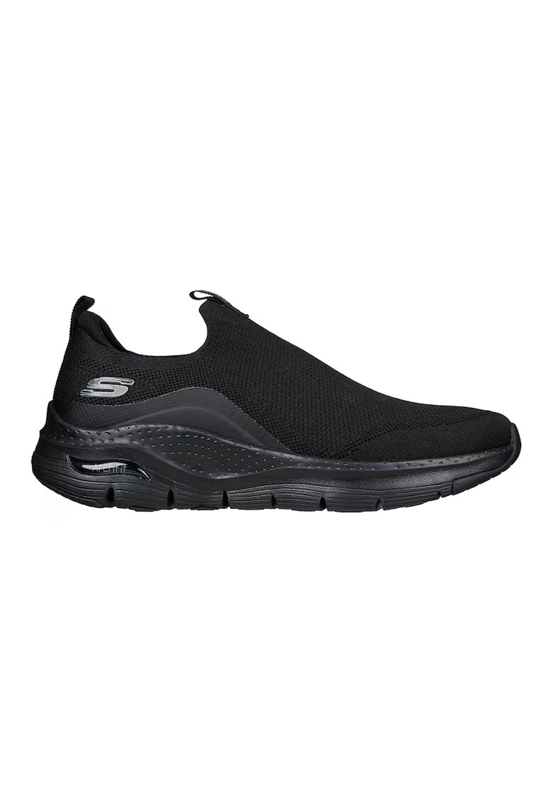 Skechers Pantofi sport slip-on cu logo Arch Fit - Negru